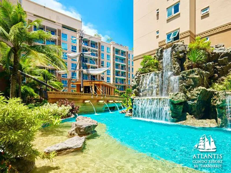 Text overlay in Atlantis Condo & Water Park Pattaya By the Sea