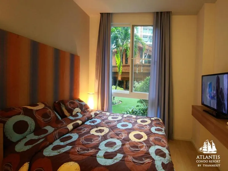 Bed in Atlantis Condo & Water Park Pattaya By the Sea