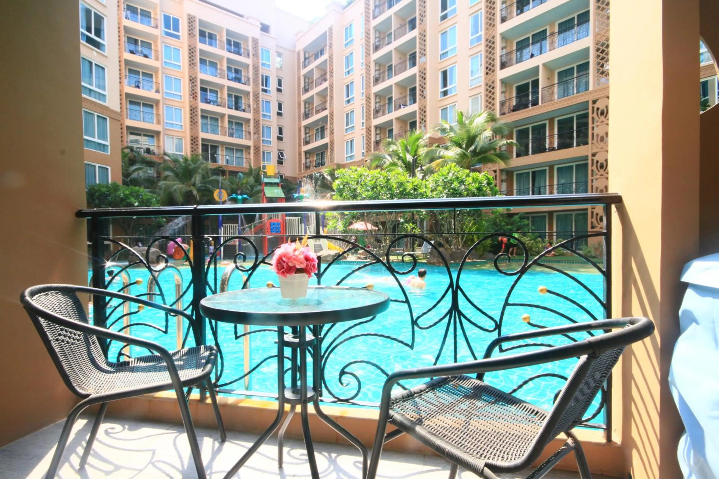 Patio in Atlantis Condo & Water Park Pattaya By the Sea