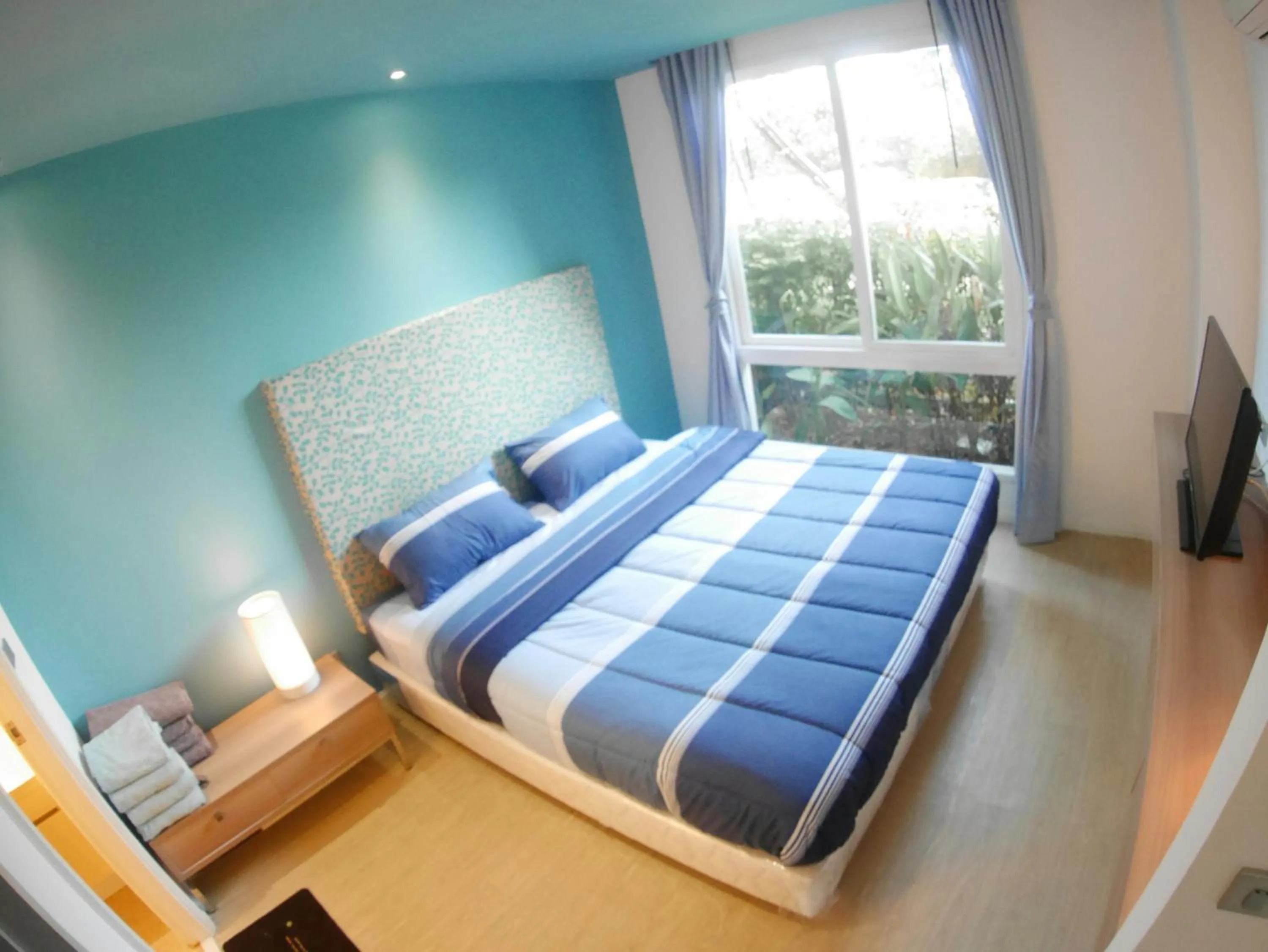 Bed in Atlantis Condo & Water Park Pattaya By the Sea