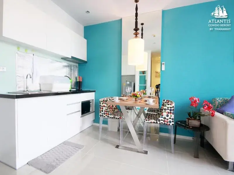 Text overlay, Kitchen/Kitchenette in Atlantis Condo & Water Park Pattaya By The Sea