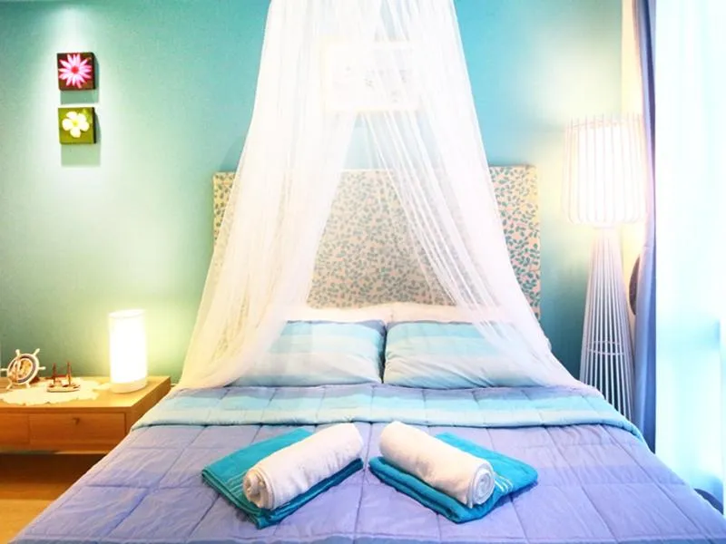 Bed in Atlantis Condo & Water Park Pattaya By the Sea