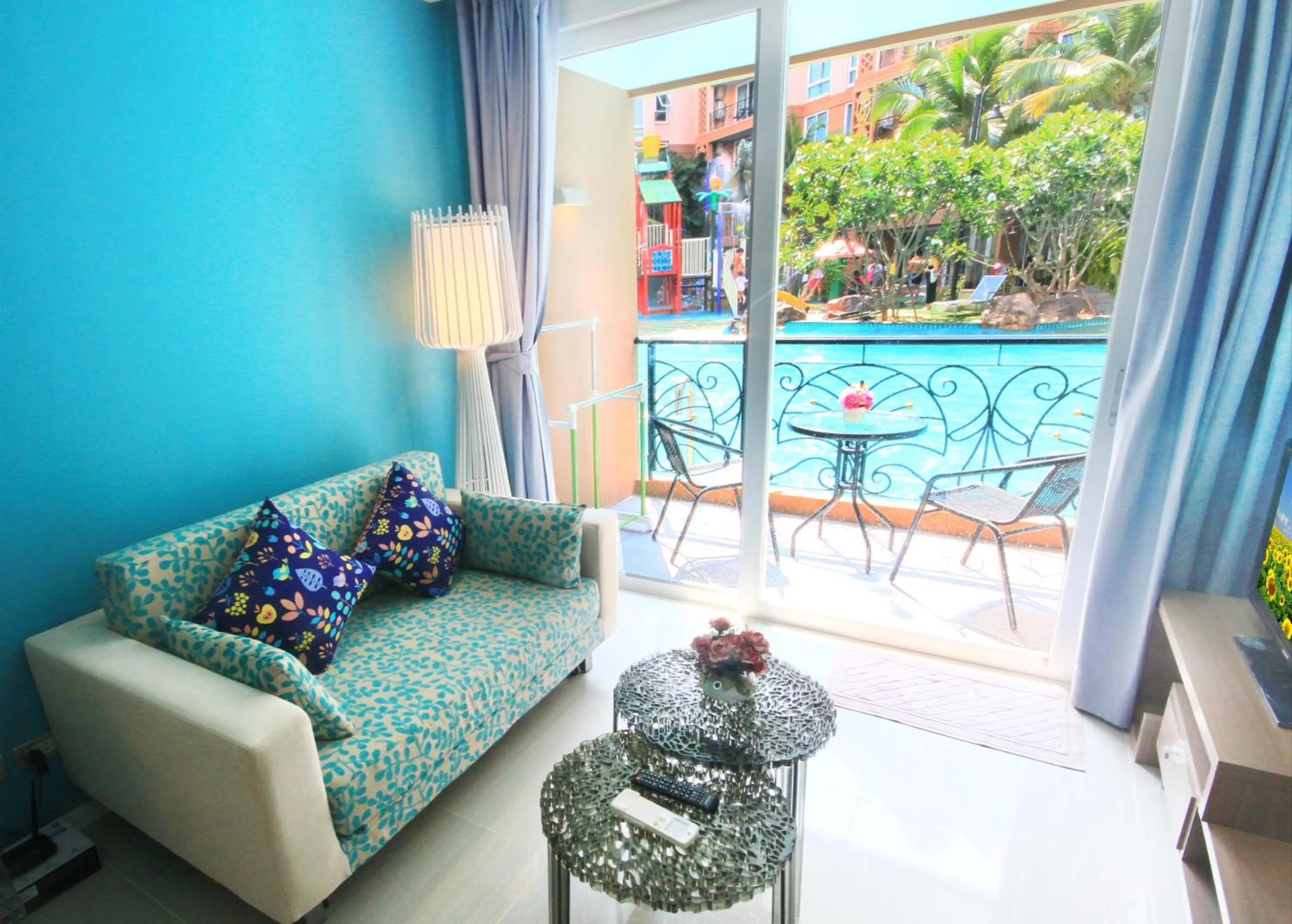 Seating area in Atlantis Condo & Water Park Pattaya By the Sea