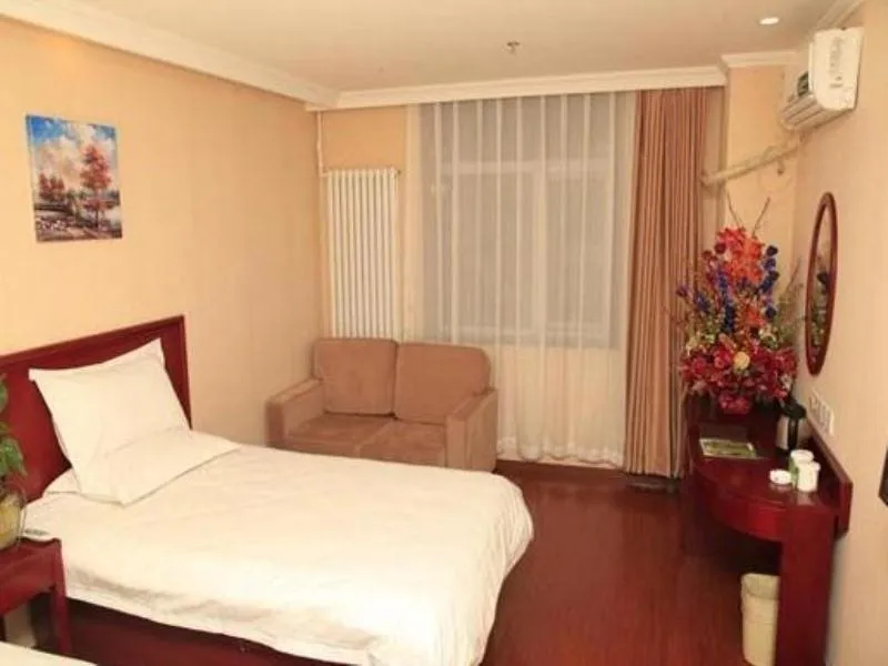 Bed in GreenTree Inn Beijing Yanqing District Gaota Road Express Hotel