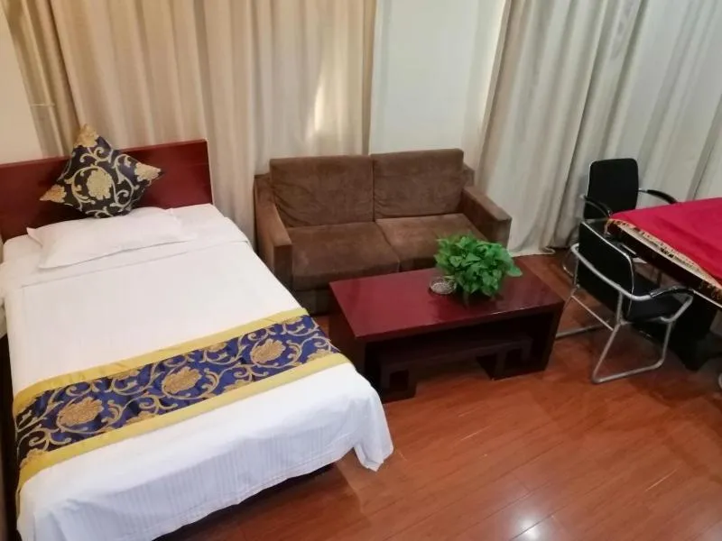 Bed in GreenTree Inn Tianjin Beiyang Bridge Business Hotel