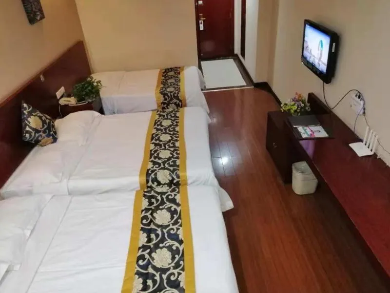 Bed in GreenTree Inn Tianjin Beiyang Bridge Business Hotel