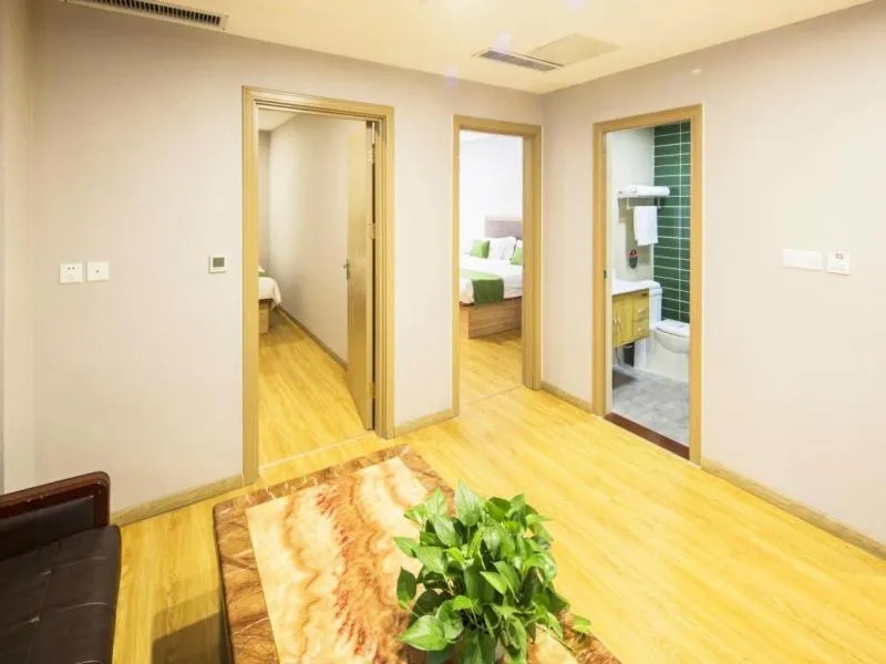 Bed in GreenTree Inn Tianjin Xiqing Development Zone Renrenle Square Express Hotel