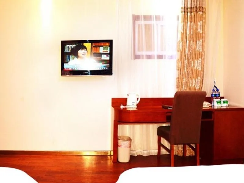 Bed in GreenTree Inn Hebei Tangshan Caofeidian Economic Development Zone Municipal Building Express Hotel