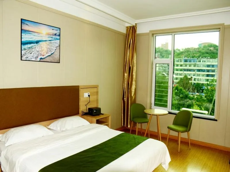 Bed in GreenTree Inn Shanxi Taiyuan Gujiao East Dachuan Road Express Hotel