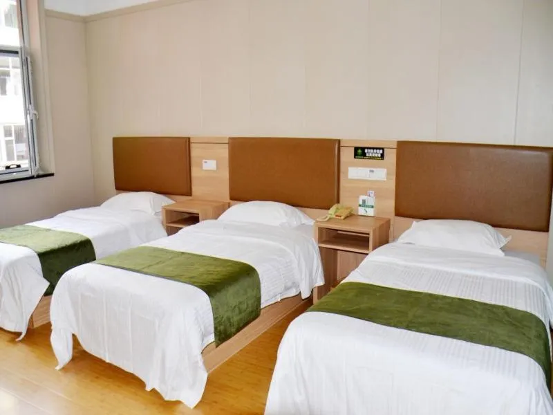Bed in GreenTree Inn Shanxi Taiyuan Gujiao East Dachuan Road Express Hotel