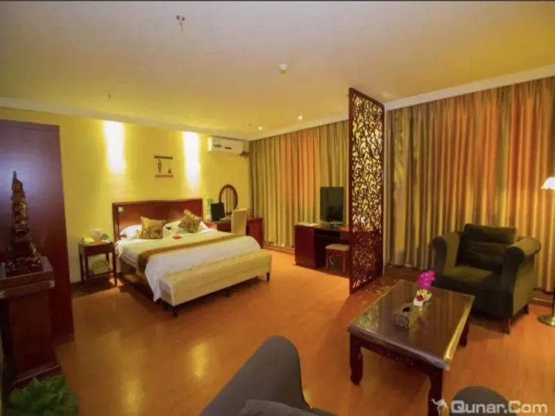 Bed in GreenTree Inn Shandong Weifang Gaomi Liqun Road Minghao Business Hotel
