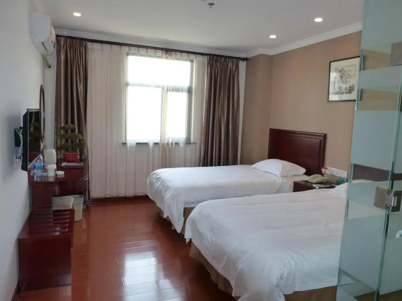 Bed in GreenTree Inn Anhui Wuhu Fangte North Changjiang Road Business Hotel