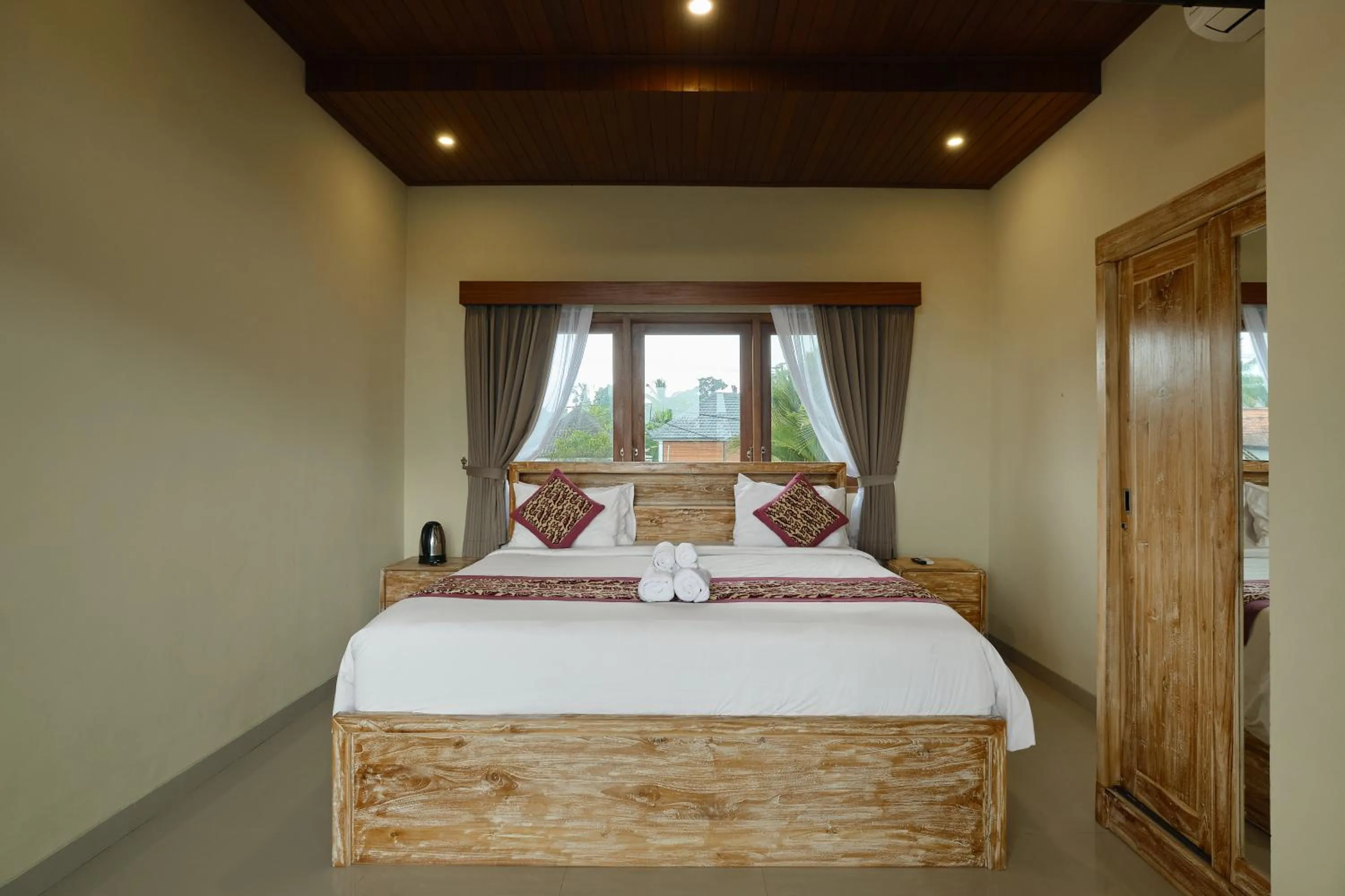 Bed in D'bale Ananda Villa Ubud