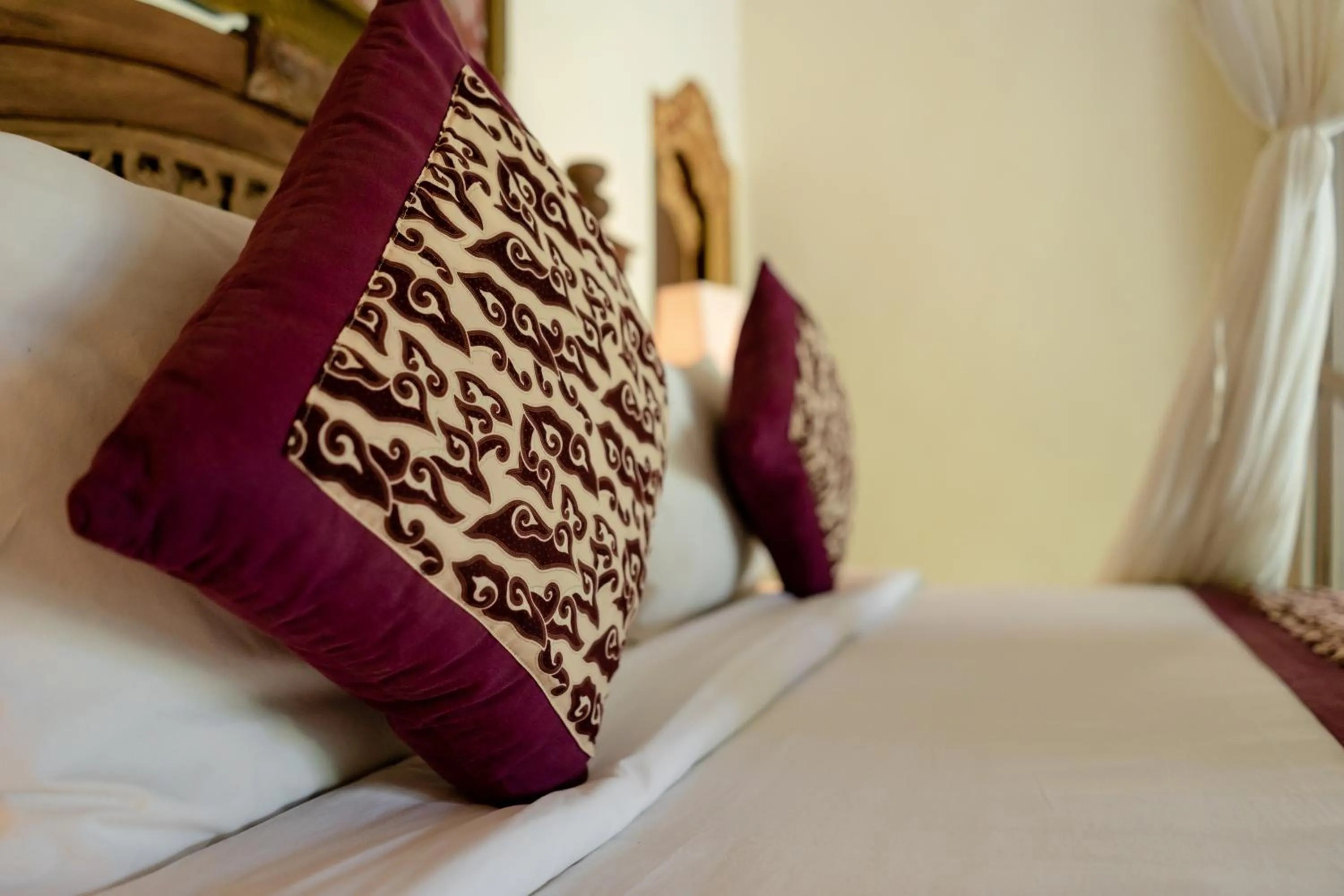 Bed in D'bale Ananda Villa Ubud