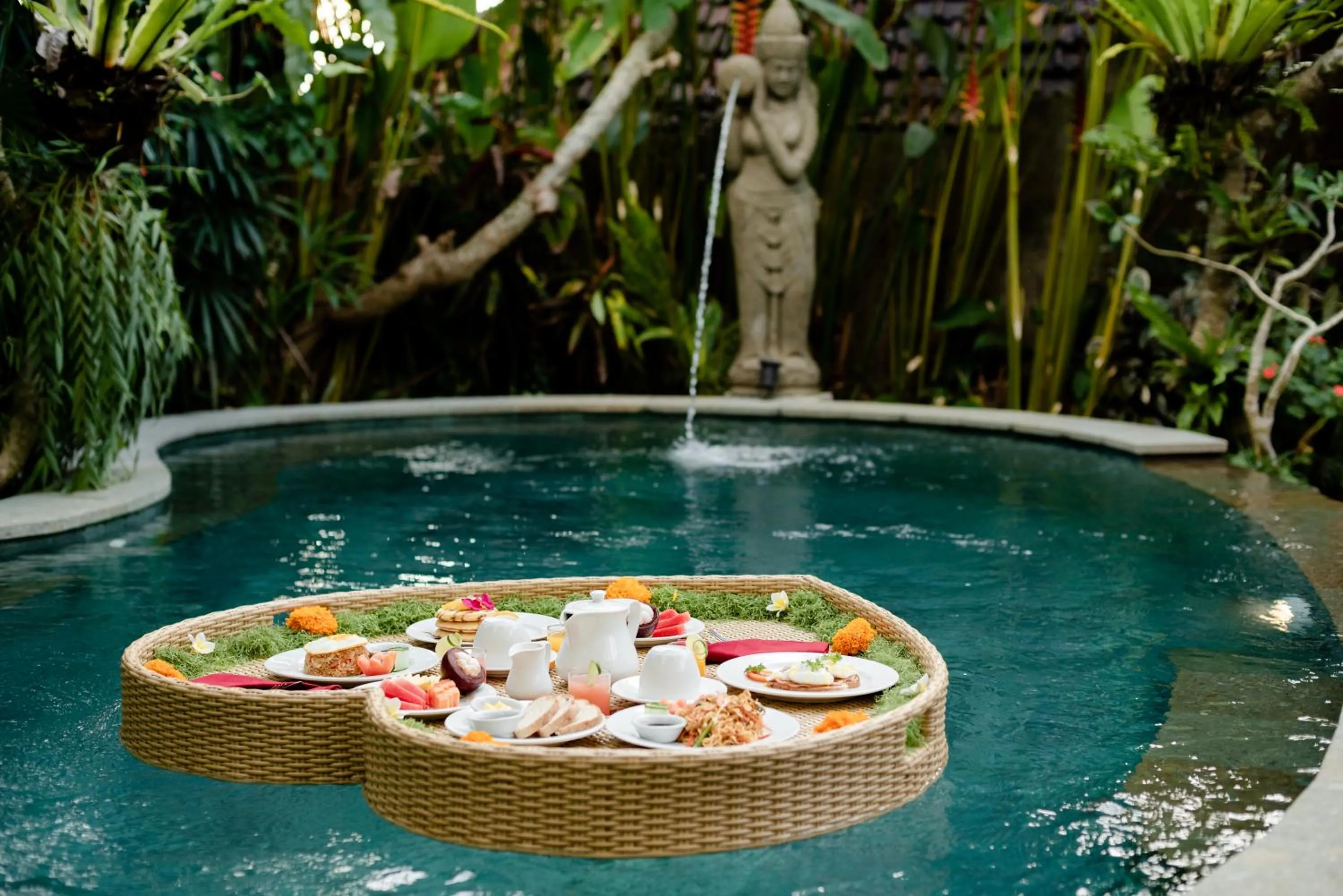 Food and drinks in D'bale Ananda Villa Ubud