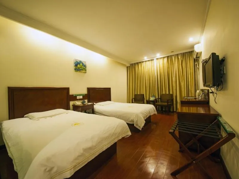 Bed in GreenTree Inn Anhui Huaibei Renmin Road Business Hotel