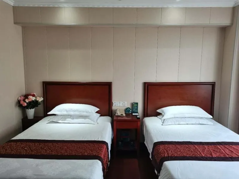 Bed in GreenTree Inn Shandong Liaocheng Town Dongchang Road Zhuanpan Business Hotel