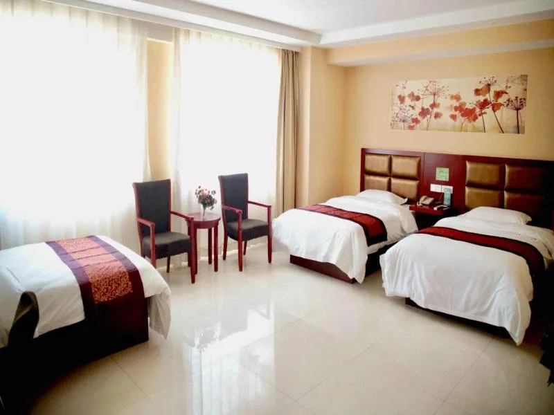 Bed in GreenTree Inn Shandong Liaocheng Town Dongchang Road Zhuanpan Business Hotel