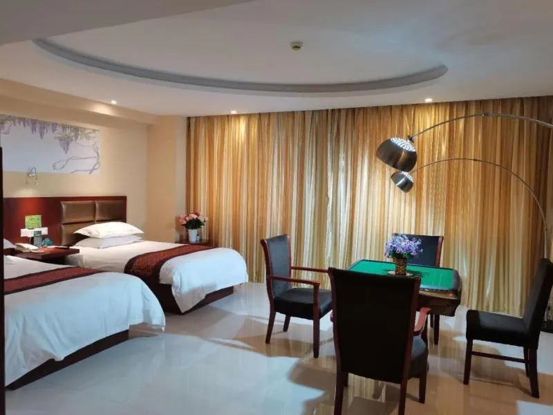Bed in GreenTree Inn Shandong Liaocheng Town Dongchang Road Zhuanpan Business Hotel