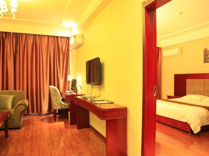 Bed in GreenTree Inn Gansu Wuwei East Beiguan Road Express Hotel