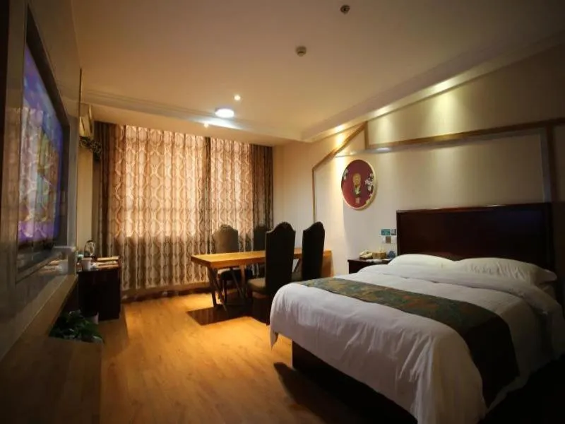 Bed in GreenTree Inn JiangSu WuXi YangJian XiHu Road Express Hotel