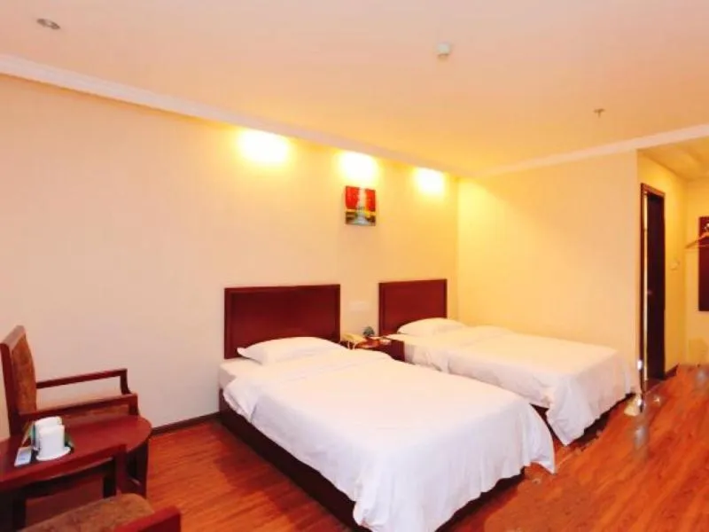 Bed in GreenTree Inn Jiangsu Wuxi Huishan Ancient Town Business Hotel