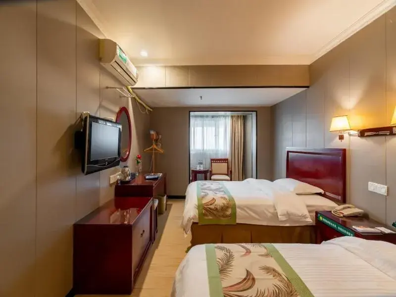 Bed in GreenTree Inn Jiangsu Suzhou Mudu Ancient Street Express Hotel Bed in GreenTree Inn Jiangsu Suzhou Mudu Ancient Street Express Hotel