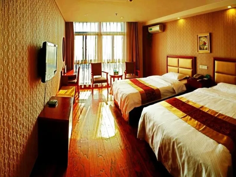 Bed in GreenTree Inn Jiangsu Nantong Development District Middle Road Business Hotel