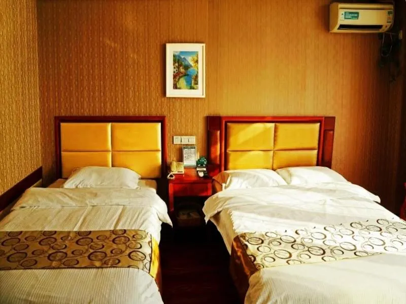 Bed in GreenTree Inn Jiangsu Nantong Development District Middle Road Business Hotel