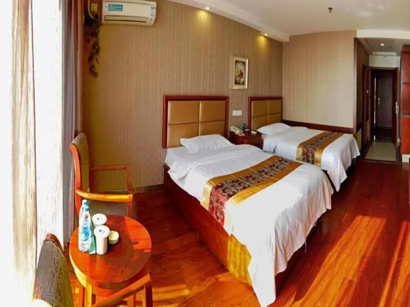 Bed in GreenTree Inn Jiangsu Nantong Development District Middle Road Business Hotel