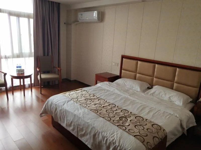 Bed in GreenTree Inn Jiangsu Nantong Development District Middle Road Business Hotel