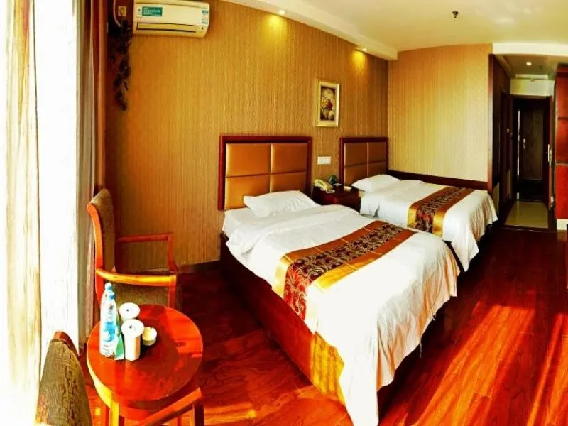 Bed in GreenTree Inn Jiangsu Nantong Development District Middle Road Business Hotel