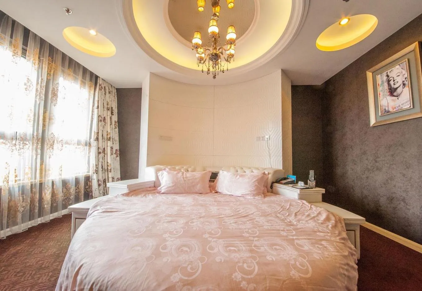 Bed in GreenTree Inn Jiangsu Nantong Haimen Sanchang North Wangjiang Road Business Hotel