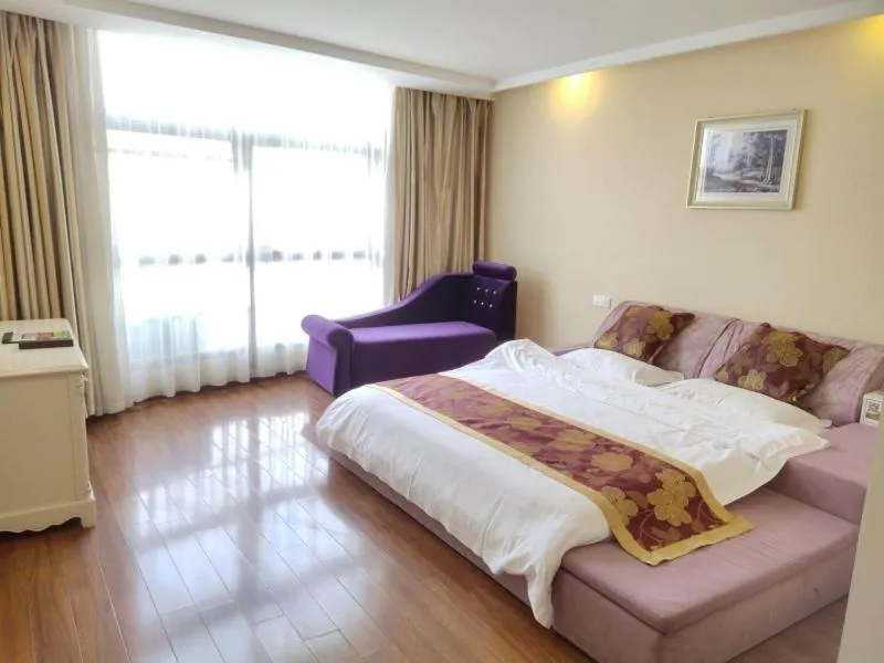 Bed in GreenTree Inn Jiangsu Yancheng Jianhu East Huiwen Road Columbus Square Business Hotel