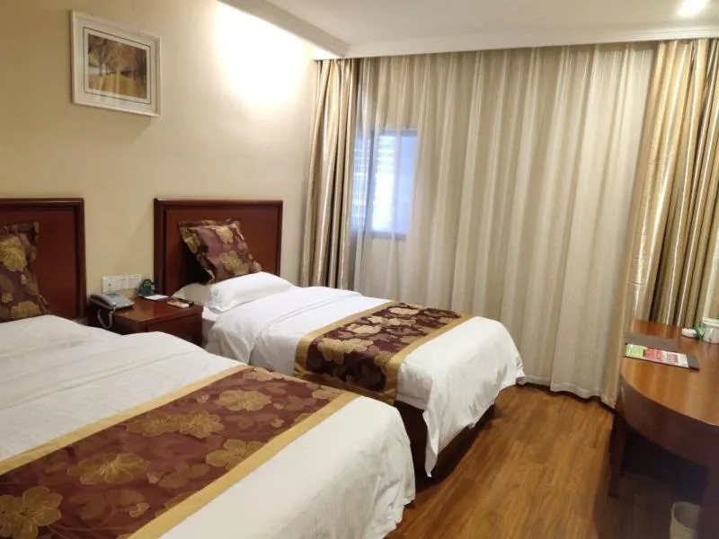 Bed in GreenTree Inn Jiangsu Yancheng Jianhu East Huiwen Road Columbus Square Business Hotel