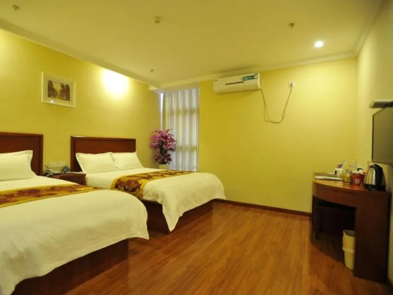 Bed in GreenTree Inn Jiangsu Yancheng Jianhu East Huiwen Road Columbus Square Business Hotel