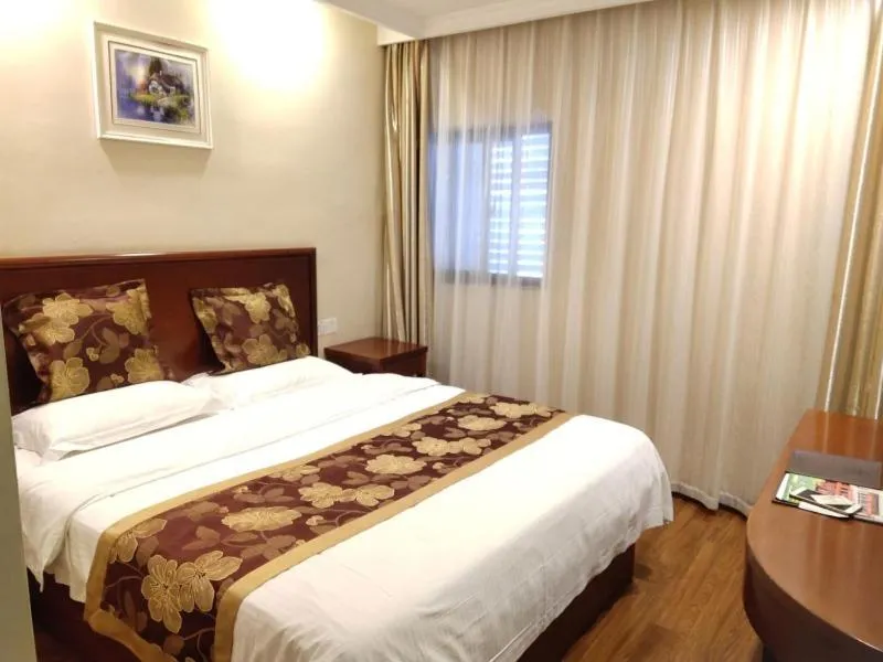 Bed in GreenTree Inn Jiangsu Yancheng Jianhu East Huiwen Road Columbus Square Business Hotel