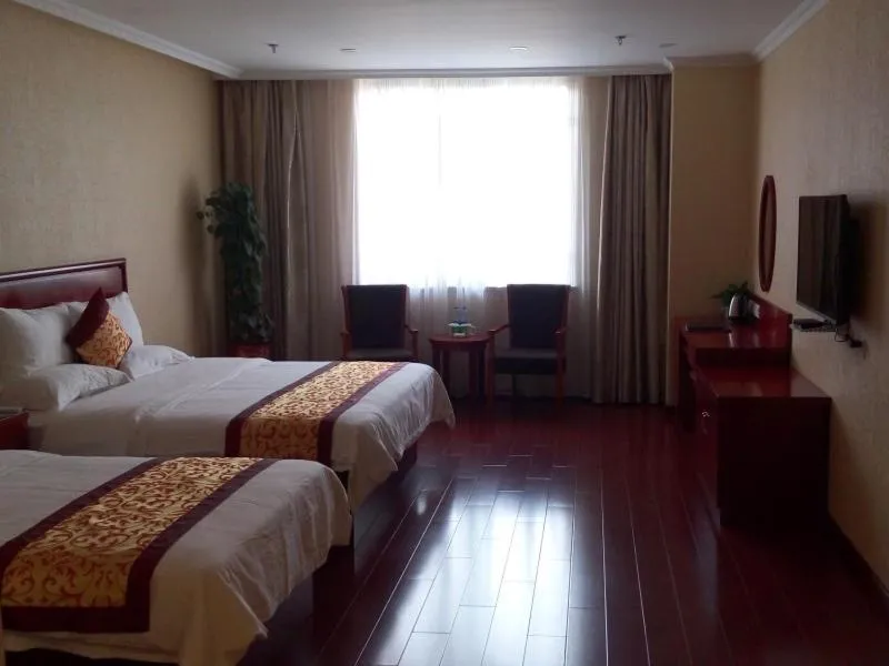 Bed in GreenTree Inn Jiangsu Suqian Xiangwang Guli South Xingfu Road Business Hotel