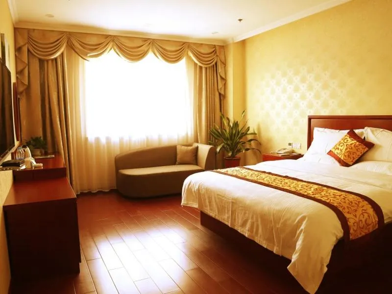 Bed in GreenTree Inn Jiangsu Suqian Xiangwang Guli South Xingfu Road Business Hotel