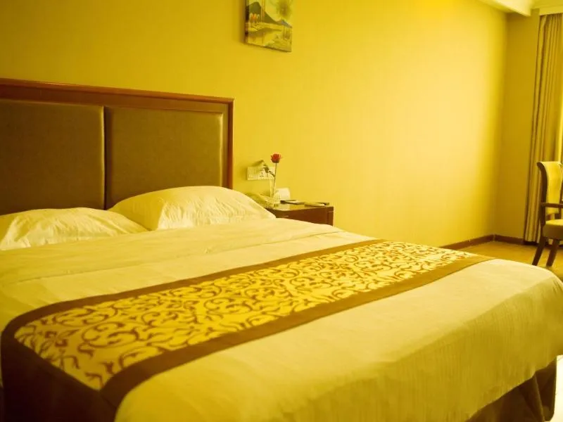 Bed in GreenTree Inn Jiangsu Suqian Siyang Bus Station Business Hotel