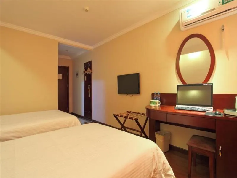 Bed in GreenTree Inn Anhui Hefei Economic Development Zone Convention and Exhibition Center Business Hotel