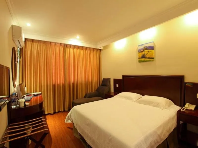 Bed in GreenTree Inn Anhui Hefei Economic Development Zone Convention and Exhibition Center Business Hotel