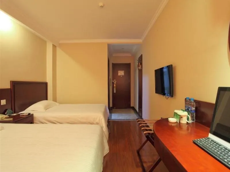 Bed in GreenTree Inn Anhui Hefei Economic Development Zone Convention and Exhibition Center Business Hotel