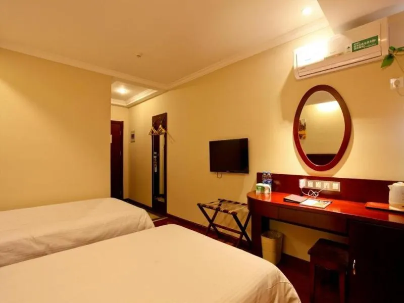 Bed in GreenTree Inn Anhui Hefei Economic Development Zone Convention and Exhibition Center Business Hotel