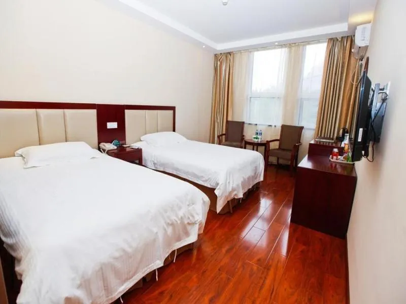 Bed in GreenTree Inn Anhui Hefei Huizhou Avenue Dazhonglou Express Hotel