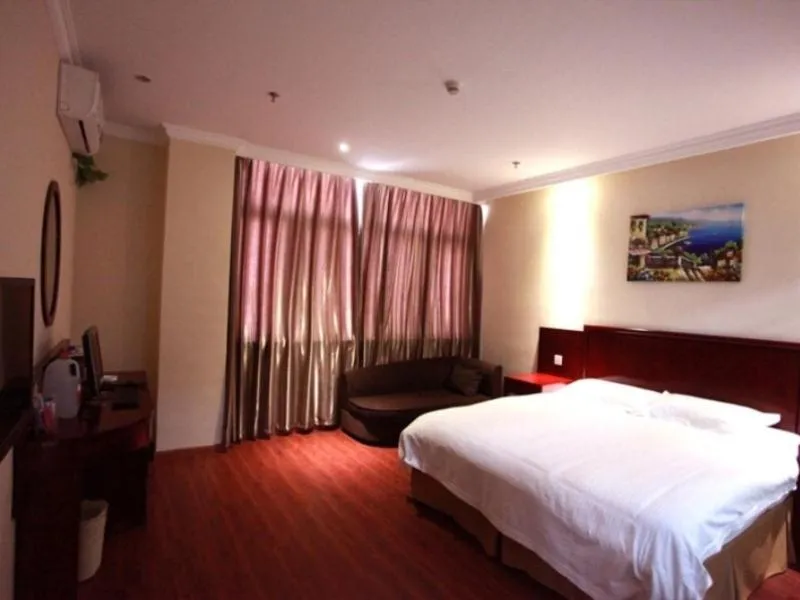Bed in GreenTree Inn Anhui Hefei Economic Development Zone Penglai Road Express Hotel