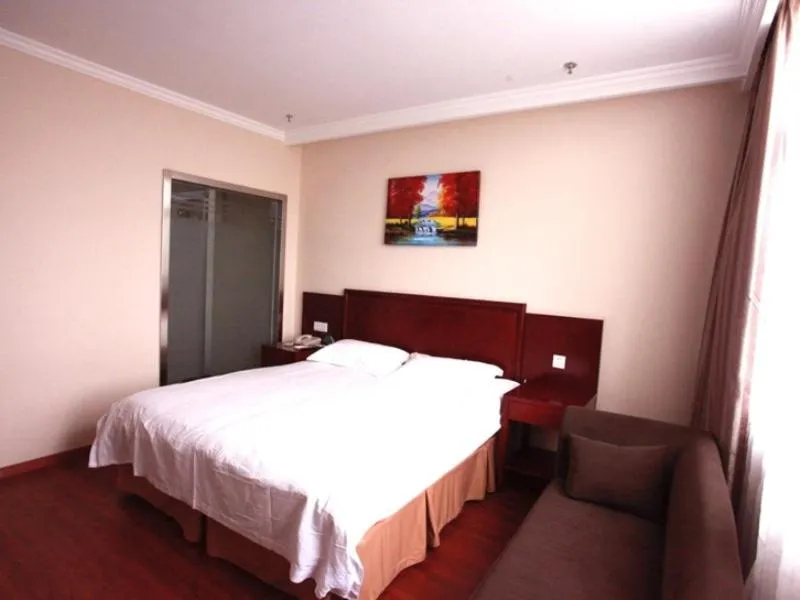 Bed in GreenTree Inn Anhui Hefei Economic Development Zone Penglai Road Express Hotel