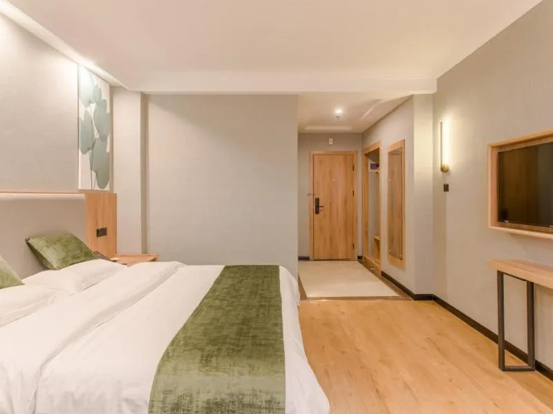 Bed in GreenTree Inn Hefei Sanlian College Anda Qingyuan Campus Subway Station