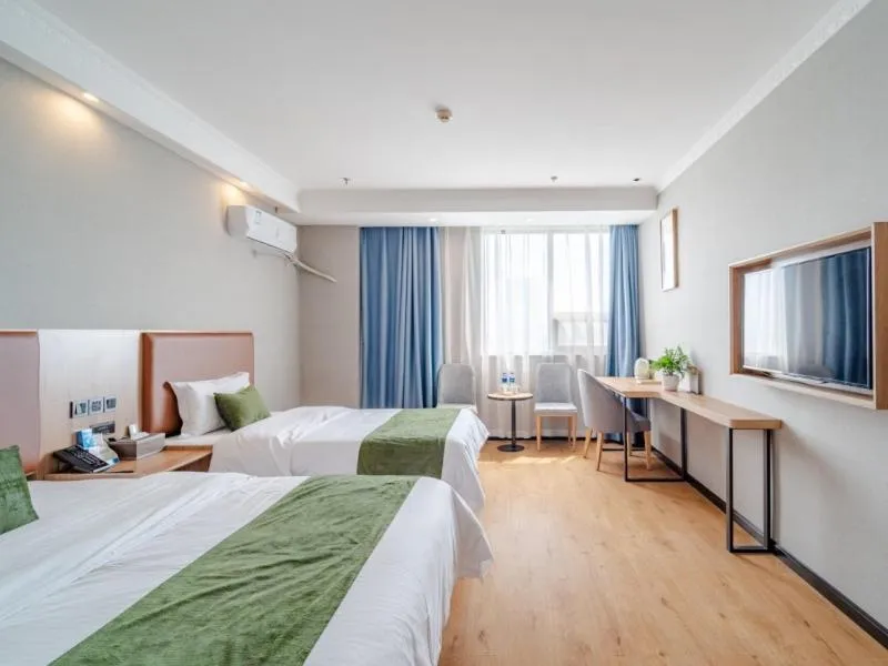 Bed in GreenTree Inn Hefei Sanlian College Anda Qingyuan Campus Subway Station