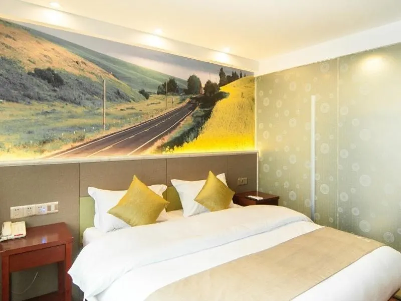 Bed in GreenTree Inn Zhejiang Ningbo Passenger Transport Center Tongda Road Shell Hotel